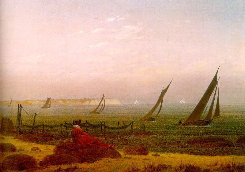Caspar David Friedrich Woman on the Beach of Rugen